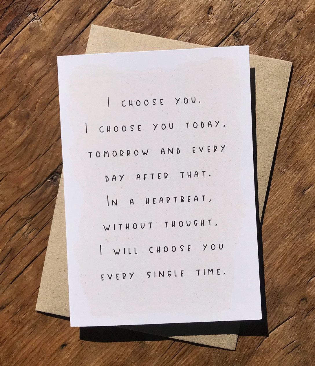 I Choose You Card