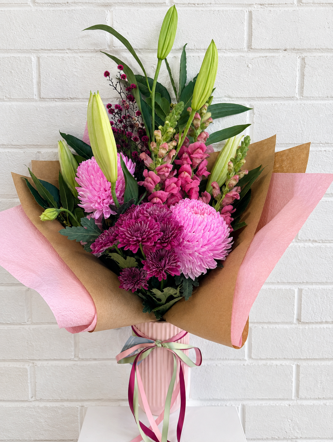 Pinky's Vase Arrangement