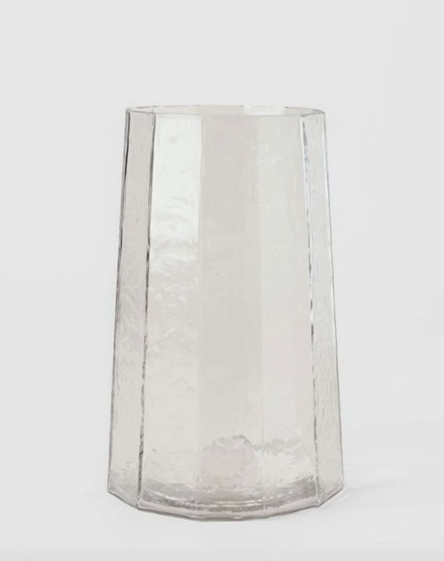 Hallie Clear Vase 25cms