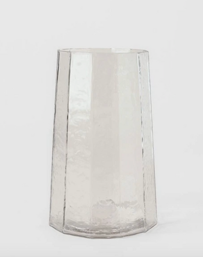 Hallie Clear Vase 25cms