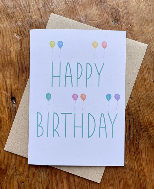 Birthday Balloons Card