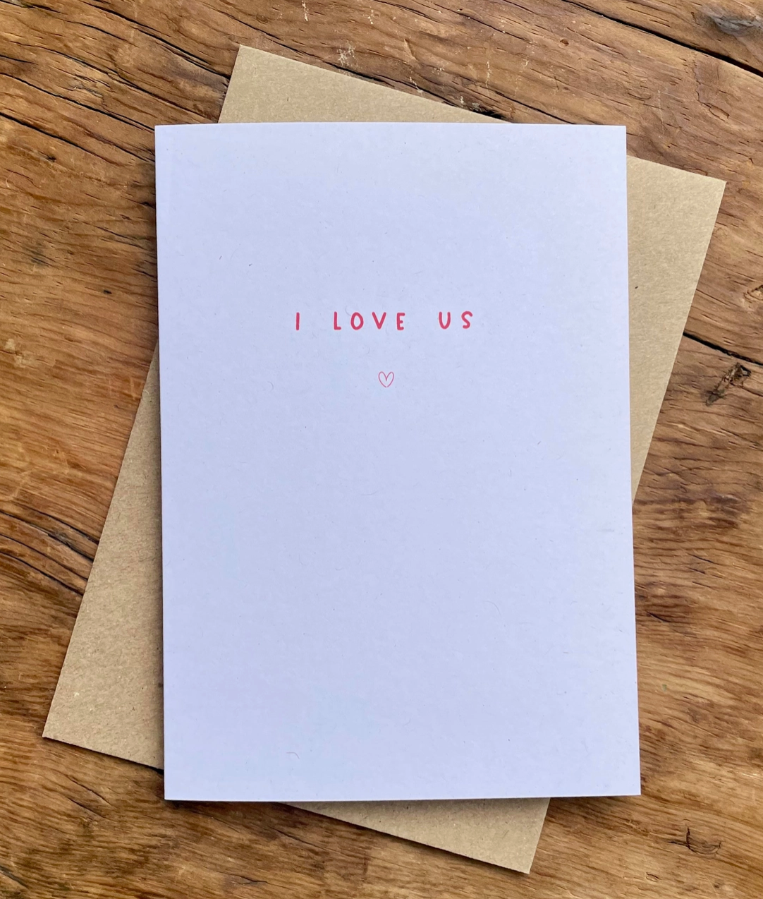 I Love Us Card
