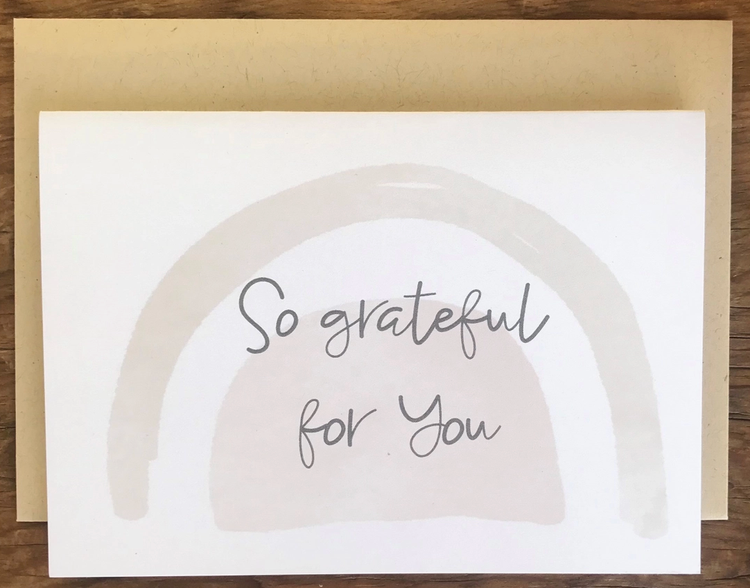So Grateful For You Card