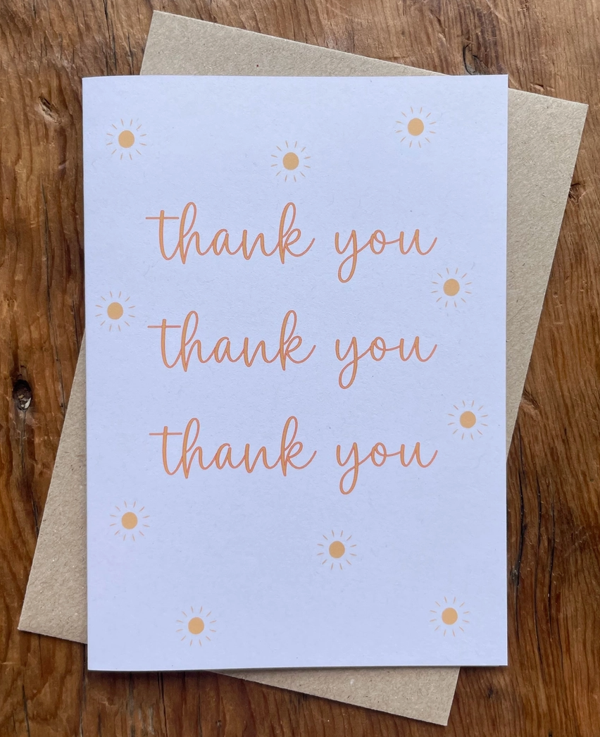 Thank you Thank you Thank you Card