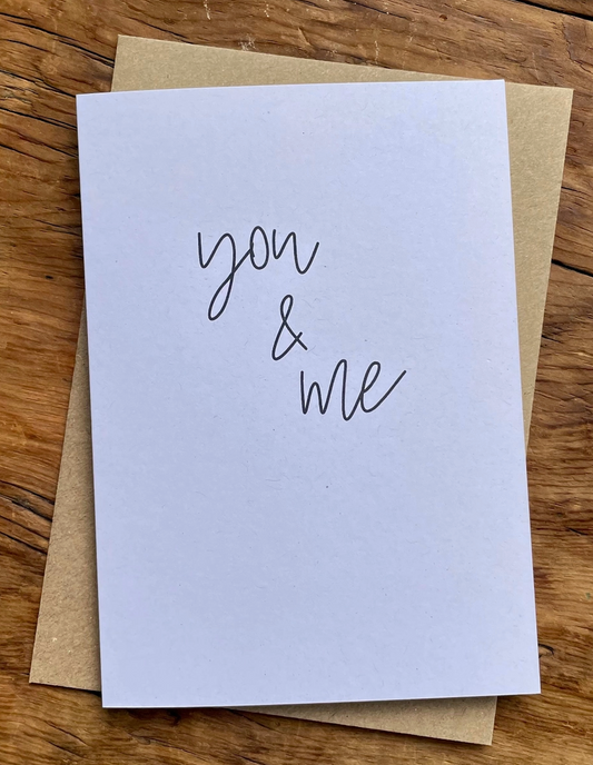 You & Me Card