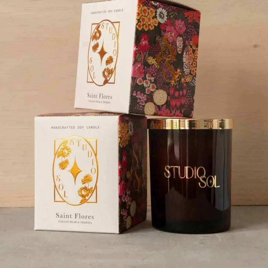 Studio Sol - Saint Flores Candle | Italian Pear + Freesia